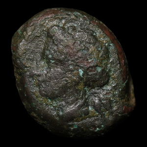 Zeugitana, City of Carthage, AE Unit, Tanit & Horse - c. 306 BCE - Ancient Carthage