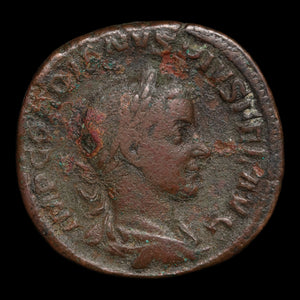 Rome, Emperor Gordian III, AE Sestertius, Apollo (Major Greek God) - 241 to 244 CE - Roman Empire