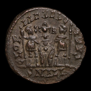 Rome, Emperor Constantine II, AE Unit, Two Soldiers Reverse - 337 to 340 CE - Roman Empire