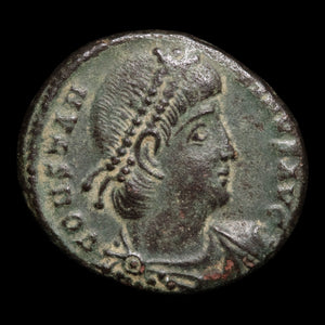 Rome, Emperor Constantine II, AE Unit, Two Soldiers Reverse - 337 to 347 CE - Roman Empire