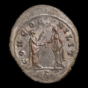 Rome, Emperor Aurelian, AR Antoninianus, Concordia (Goddess of Agreement) - 270 to 275 CE - Roman Empire