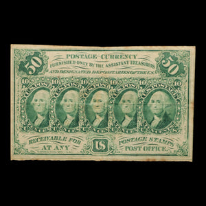 U.S. Fractional Currency, 50¢ Note, First Issue "Postage Currency" - 1862 - United States of America