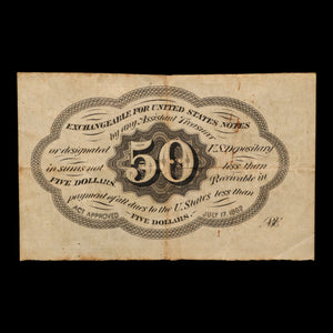 U.S. Fractional Currency, 50¢ Note, First Issue "Postage Currency" - 1862 - United States of America