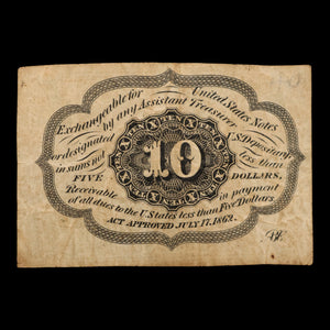 U.S. Fractional Currency, 10¢ Note, First Issue "Postage Currency" - 1862 - United States of America