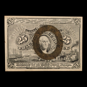 U.S. Fractional Currency, 25¢ Note, Second Issue - 1863 - United States of America