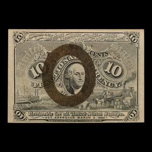 U.S. Fractional Currency, 10¢ Note, Second Issue - 1863 - United States of America