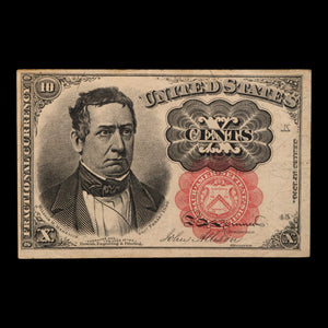 U.S. Fractional Currency, 10¢ Note, Fifth Issue (Red Seal) - 1874 - United States of America