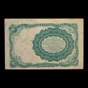 U.S. Fractional Currency, 10¢ Note, Fifth Issue (Red Seal) - 1874 - United States of America