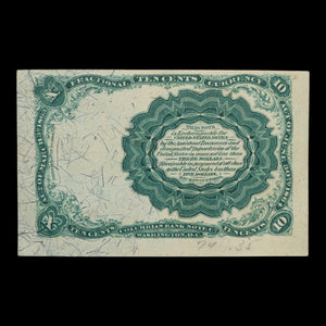 U.S. Fractional Currency, 10¢ Note, Fifth Issue (Red Seal) - 1874 - United States of America