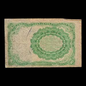U.S. Fractional Currency, 10¢ Note, Fifth Issue (Green Seal) - 1874 - United States of America