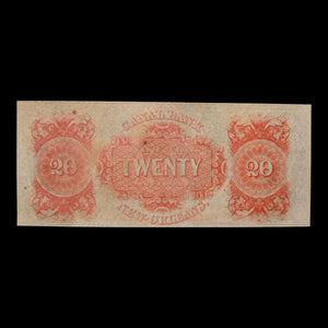 Canal Bank, New Orleans, Louisiana, $20 Banknote - c. 1850s - United States of America