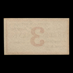 Concord, New Hampshire, 3¢ Banknote - 1864 - United States of America