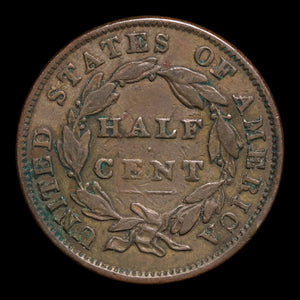 United States of America, "Classic Head" Half Cent - 1834 - United States
