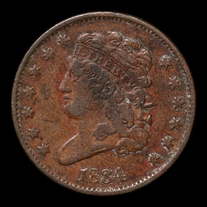 United States of America, "Classic Head" Half Cent - 1834 - United States