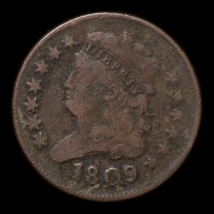 United States of America, "Classic Head" Half Cent - 1809 - United States