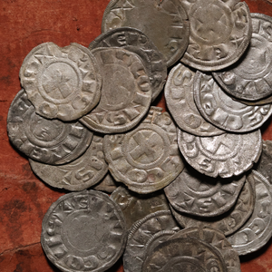 France, County of Nevers, Hervé IV of Donzy, Silver Denier - 1199 to 1223 CE - The Crusades