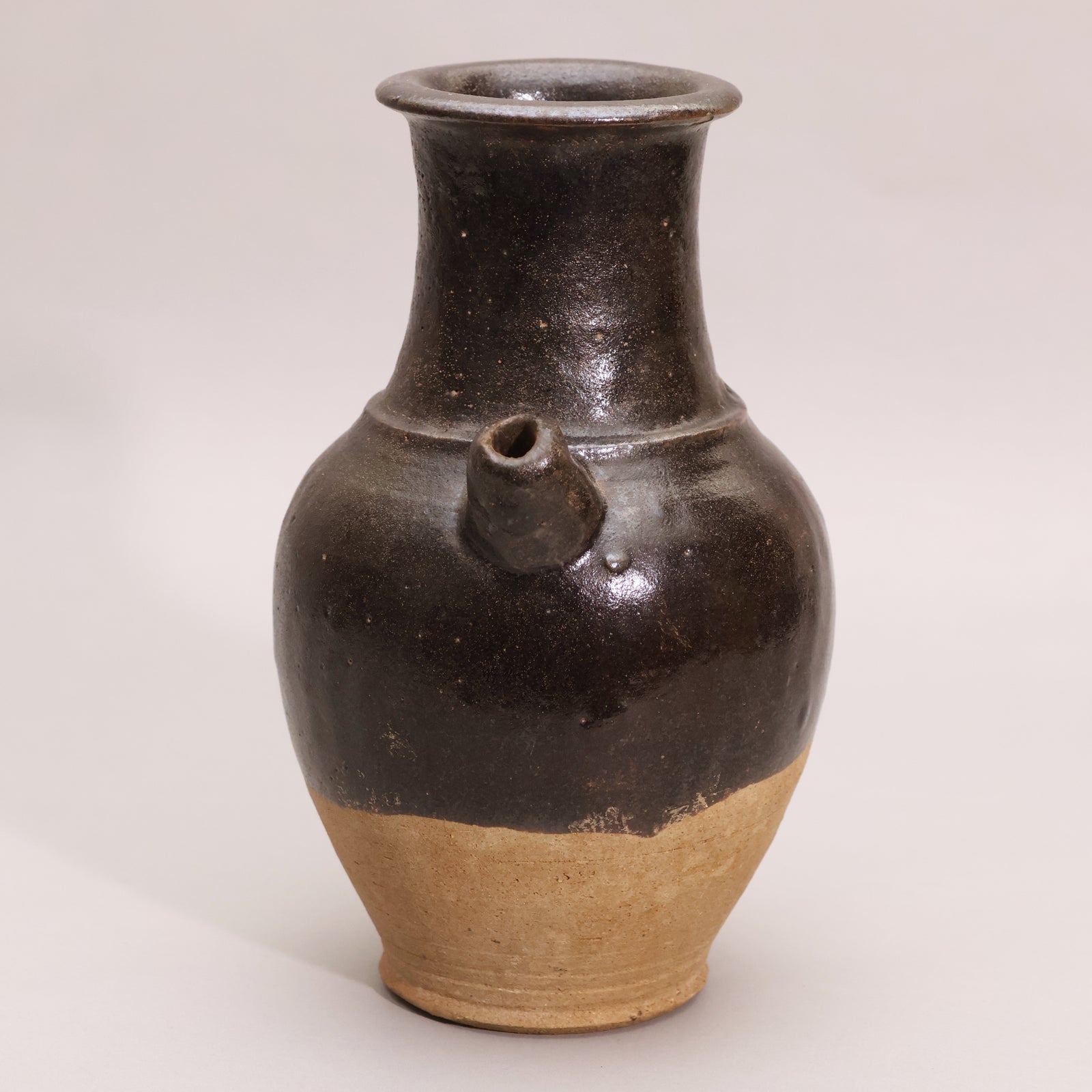 China, Qing Dynasty, Black Glazed Earthenware Pitcher - c. 1800s CE - Imperial China