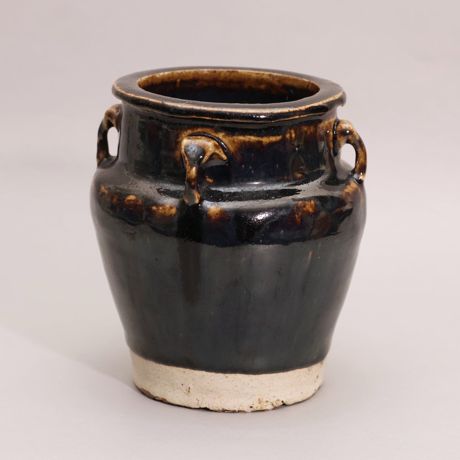 China, Qing Dynasty or Early Republic, Black Glazed Earthenware Vessel - c. 1850 to 1920 CE - Qing or Early Republic of China