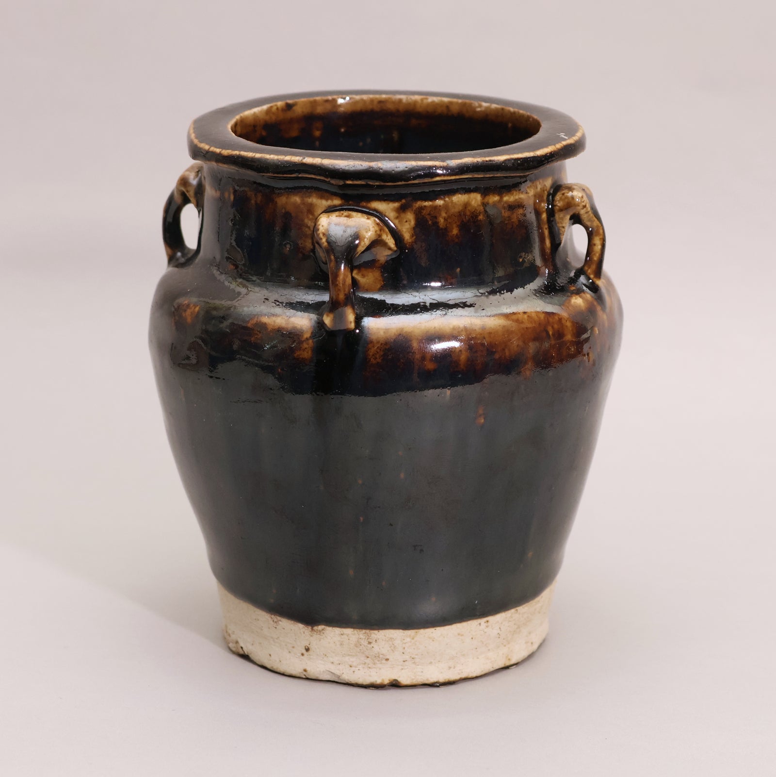 China, Qing Dynasty or Early Republic, Black Glazed Earthenware Vessel - c. 1850 to 1920 CE - Qing or Early Republic of China