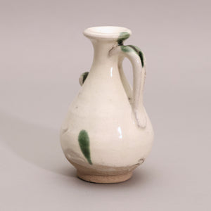 China, Qing Dynasty, Small White Glazed Earthenware Pitcher - c. 1700s CE - Imperial China