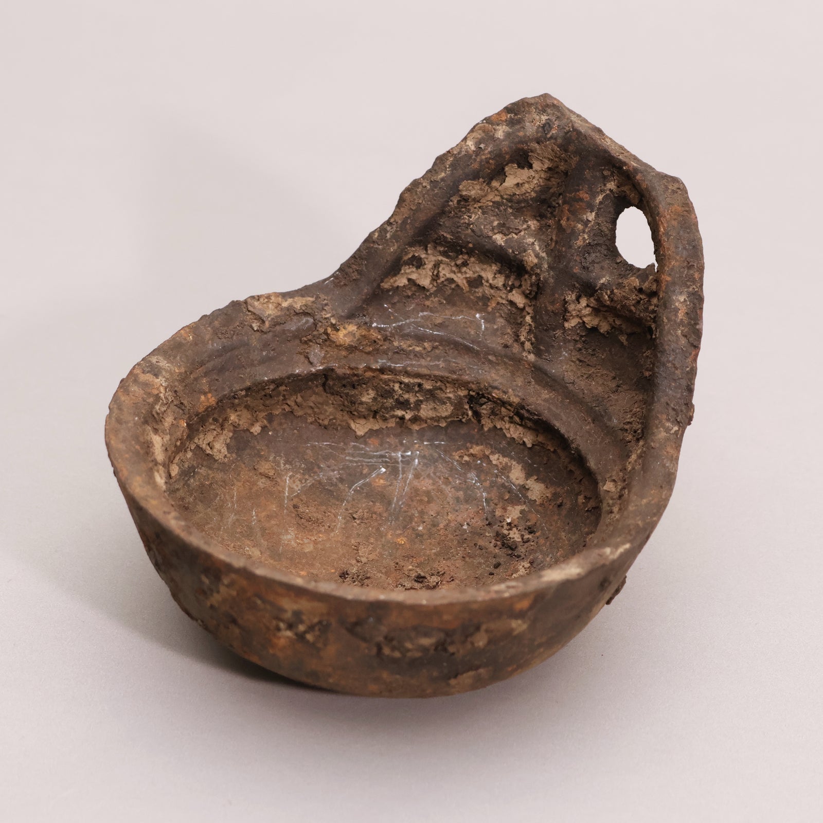 China, Qing Dynasty, Cast Iron Oil Lamp - c. 1800s CE - Imperial China