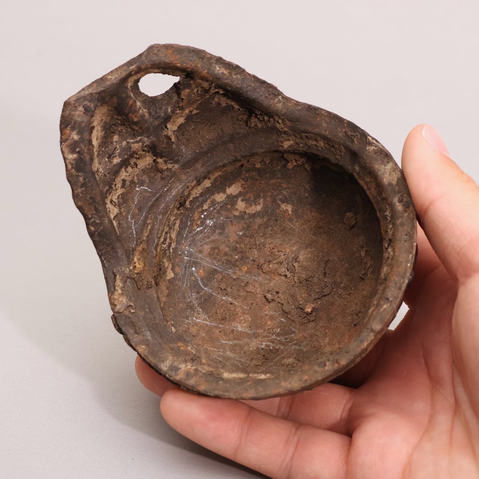 China, Qing Dynasty, Cast Iron Oil Lamp - c. 1800s CE - Imperial China