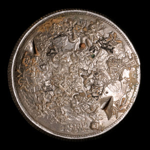 Mexico, Heavily Chop Marked Silver 1 Peso - 1872 CE - Mexico