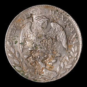 Mexico, Heavily Chop Marked Silver 8 Reales, "Piece of Eight" - 1869 CE - Mexico