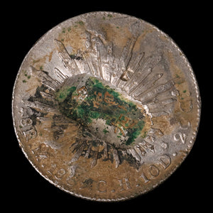 Mexico, Heavily Chop Marked Silver 8 Reales, "Piece of Eight" - 1869 CE - Mexico