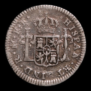 Spanish Empire, King Charles III, AR ½ Real - 1781 CE - Spanish Empire