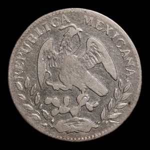 Mexico, Federal Republic, AR 2 Reales - 1863 CE - Mexico