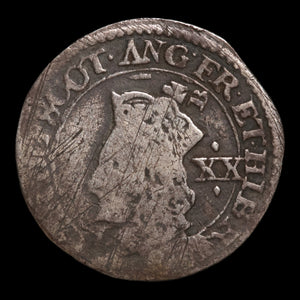 Scotland, King Charles I, AR 20 Pence - 1637 to 1638 CE - Scotland (United Kingdom)