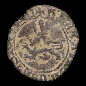 France, King Henry V, BI Denier Tournois - 1421 CE - France