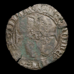 France, King Henry V, BI Denier Tournois - 1421 CE - France