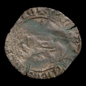 France, King Henry V, BI Denier Tournois - 1421 CE - France