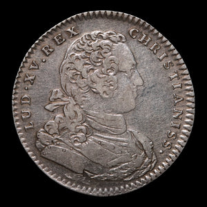 France, King Louis XV, Royal Academy of the Sciences, AR Jeton (Non-Monetary Token) - c. 1747 to 1774 CE - France