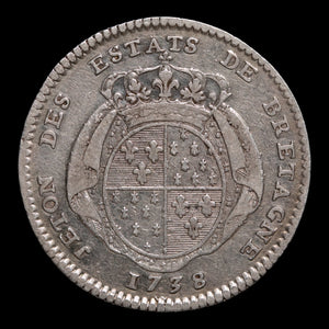 France, King Louis XV, AR Jeton (Non-Monetary Token) - 1738 CE - France