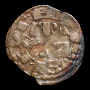 France, King Philip II Augustus, BI 1 Denier - 1180 to 1223 CE - France