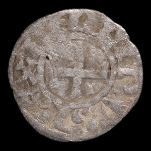 France, King Philip II Augustus, BI 1 Denier - 1204 to 1220 CE - France