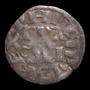 France, King Philip II Augustus, BI 1 Denier - 1180 to 1223 CE - France