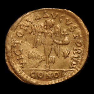 Rome, Emperor Zeno, AV (Gold) Tremissis, Goddess of Victory - 476 to 491 CE - Roman Empire