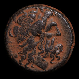 Ptolemaic Kingdom of Egypt, King Ptolemy VI, AE Trihemiobol - c. 180 to 168 BCE - Ancient Egypt