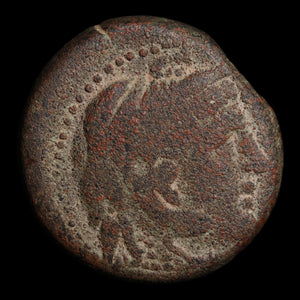 Ptolemaic Kingdom of Egypt, Ptolemy II, AE Obol, Deified Alexander the Great - 266 to 261 BCE - Ancient Egypt