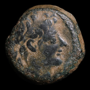 Seleucid Empire, King Alexander II Zabinas, AE Unit, Dionysus (God of Wine) - 129 to 128 BCE - Greek World
