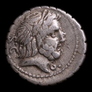 Roman Republic, Q. Antonius Balbus, AR Denarius Serratus, Goddess of Victory - 83 to 82 BCE - Roman Republic