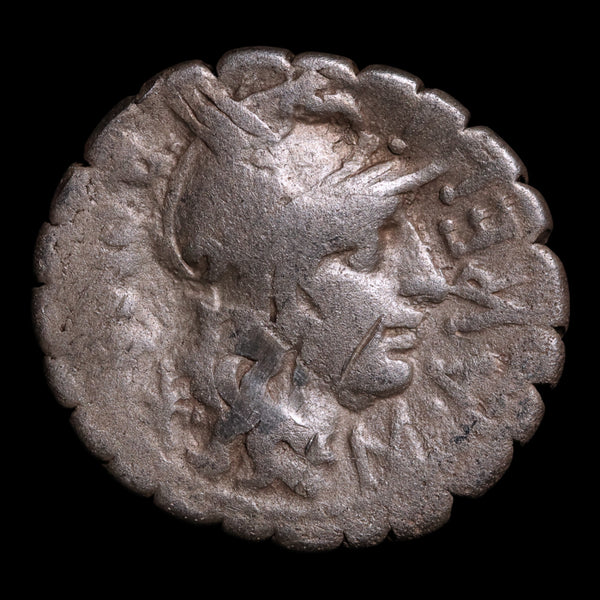Roman Republic, M. Aurelius Scaurus, AR Denarius Serratus - 118 BCE ...