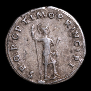 Rome, Emperor Trajan, AR Denarius, Virtus (Deity of Bravery) - 103 to 111 CE - Roman Empire