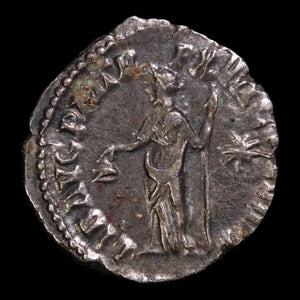Rome, Emperor Commodus, AR Denarius, Liber (God of Wine) - 192 CE - Roman Empire