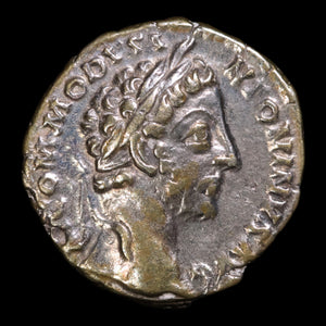 Rome, Emperor Commodus, AR Denarius, Providentia (Deity of Prediction) - 181 CE - Roman Empire