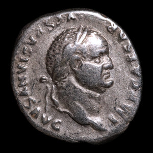 Rome, Emperor Vespasian, AR Denarius, Pax (Goddess of Peace) - 75 CE - Roman Empire